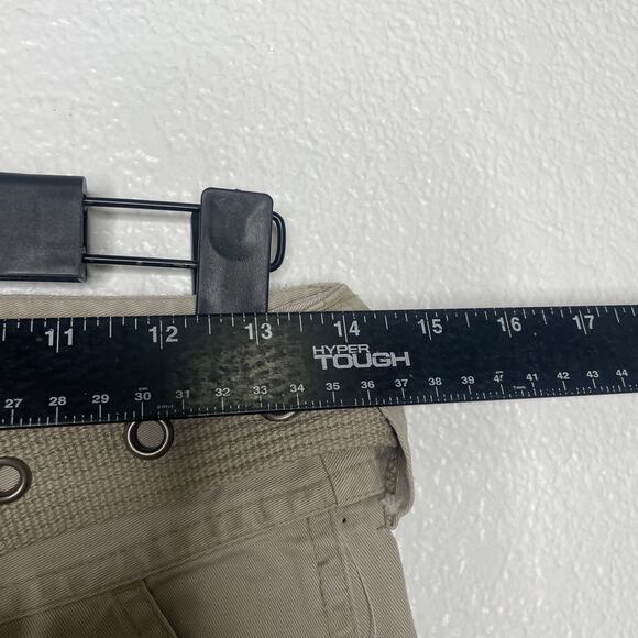 Mossimo Womens Pants Size 3 Khaki Capri Vintage Belted Y2K Casual Everyday Wear - Picture 4 of 13